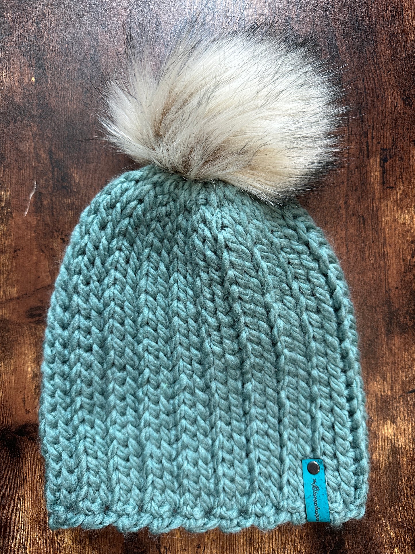 Chunky Knit-Look Beanie