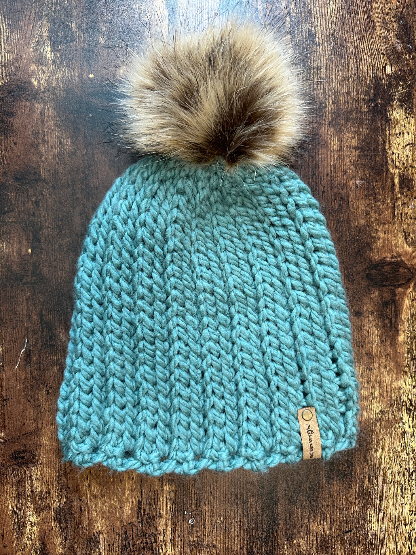 Chunky Knit-Look Beanie