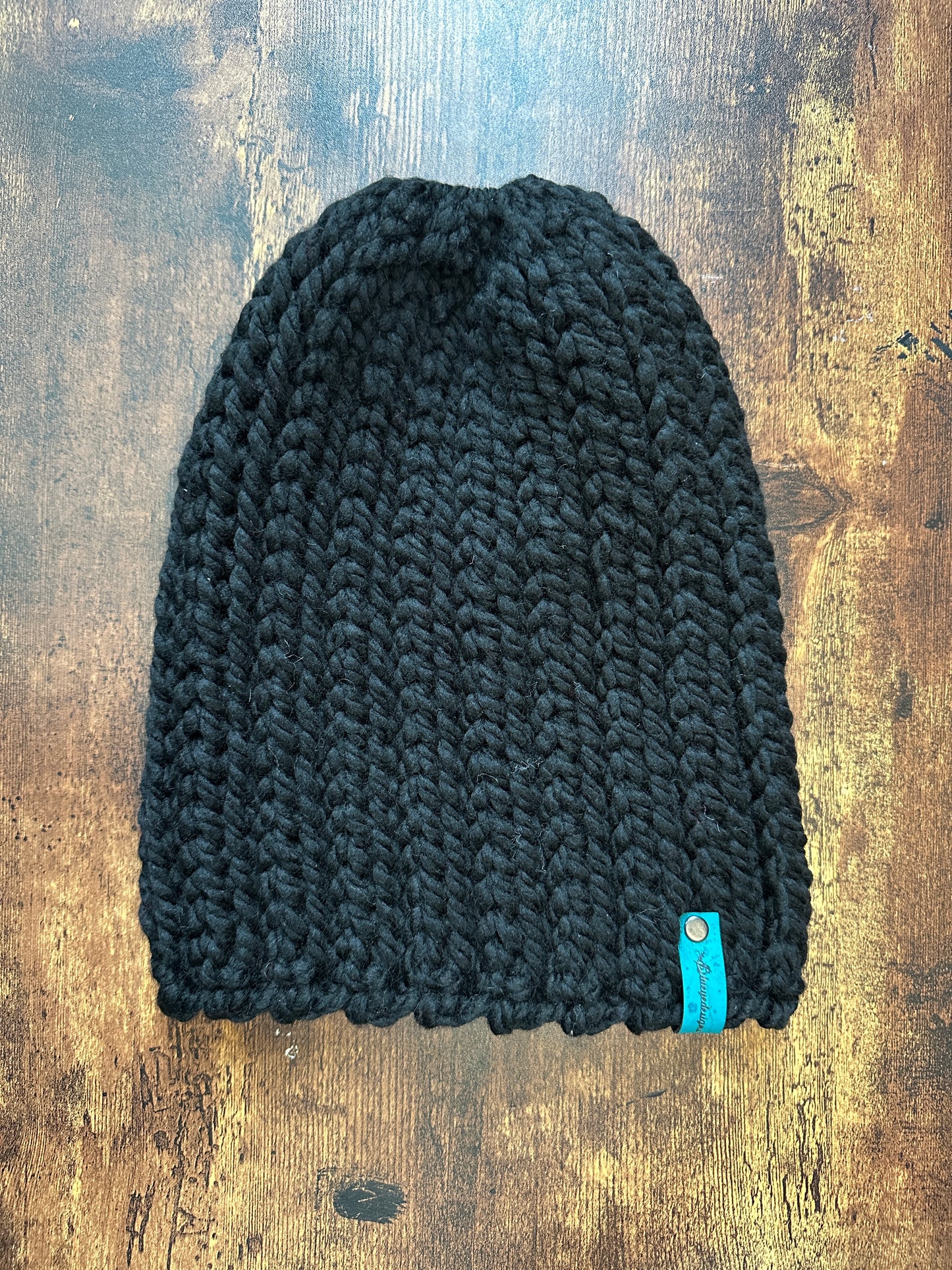 Chunky Knit-Look Beanie