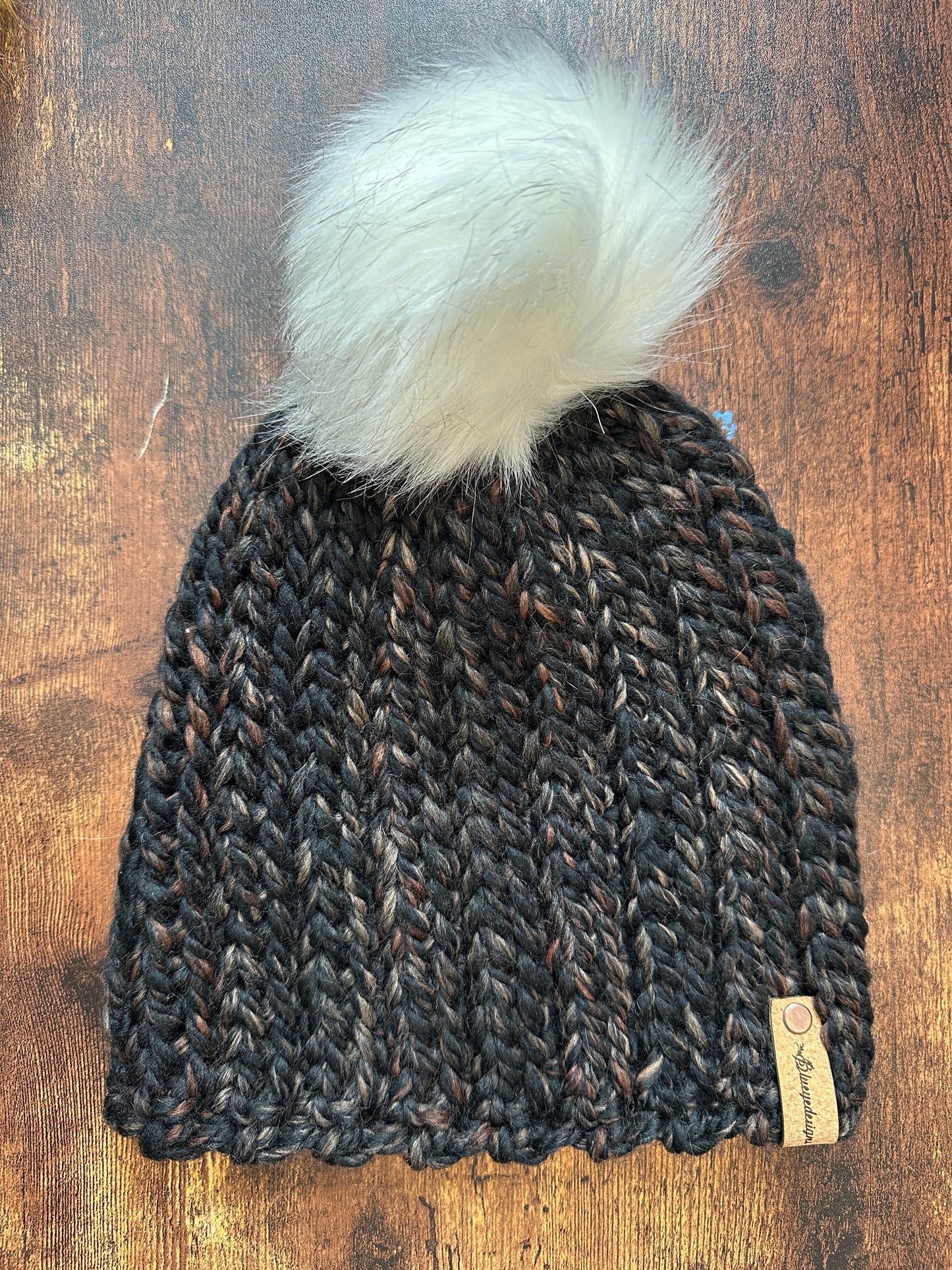 Chunky Knit-Look Beanie