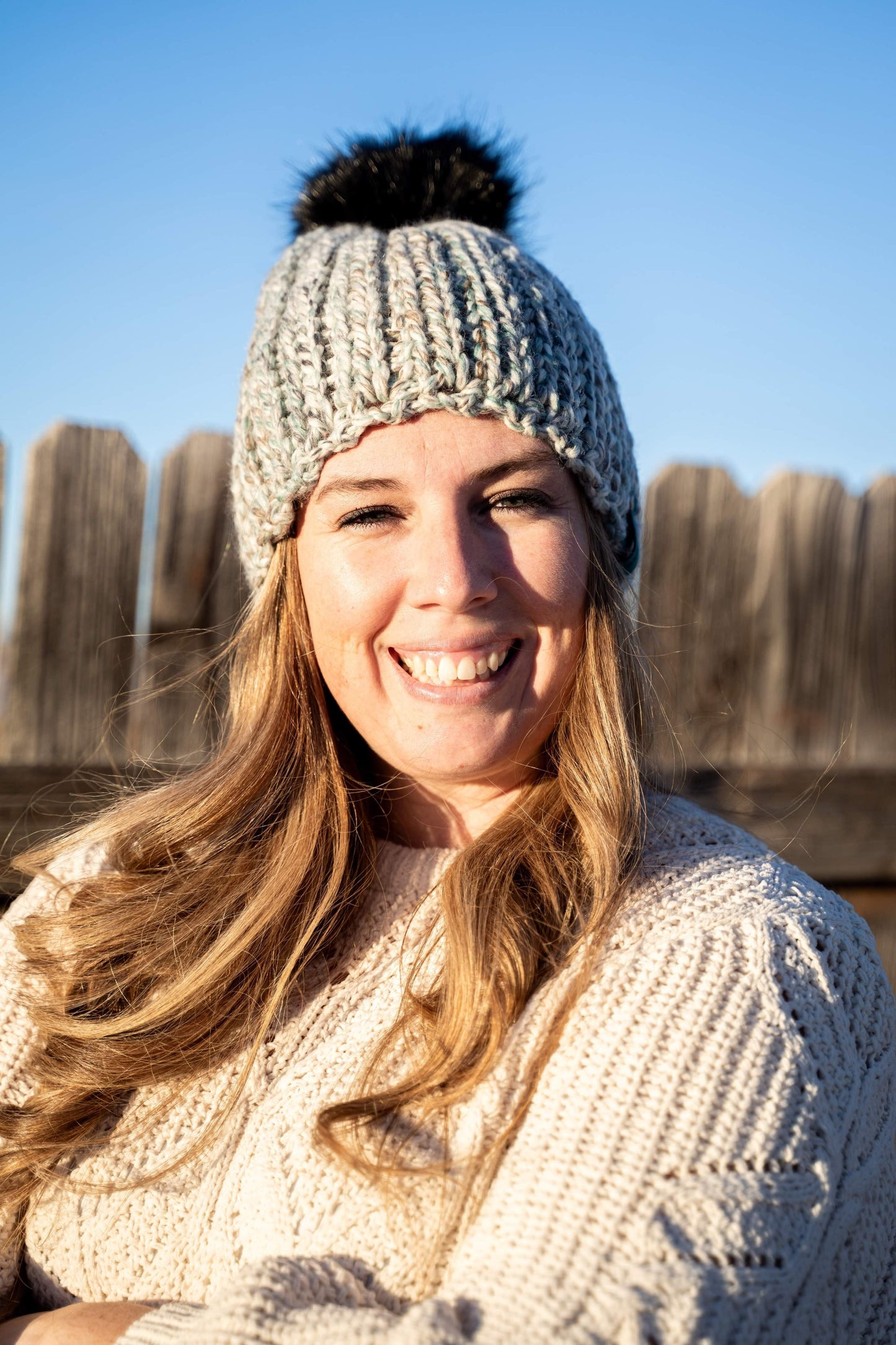Chunky Knit-Look Beanie