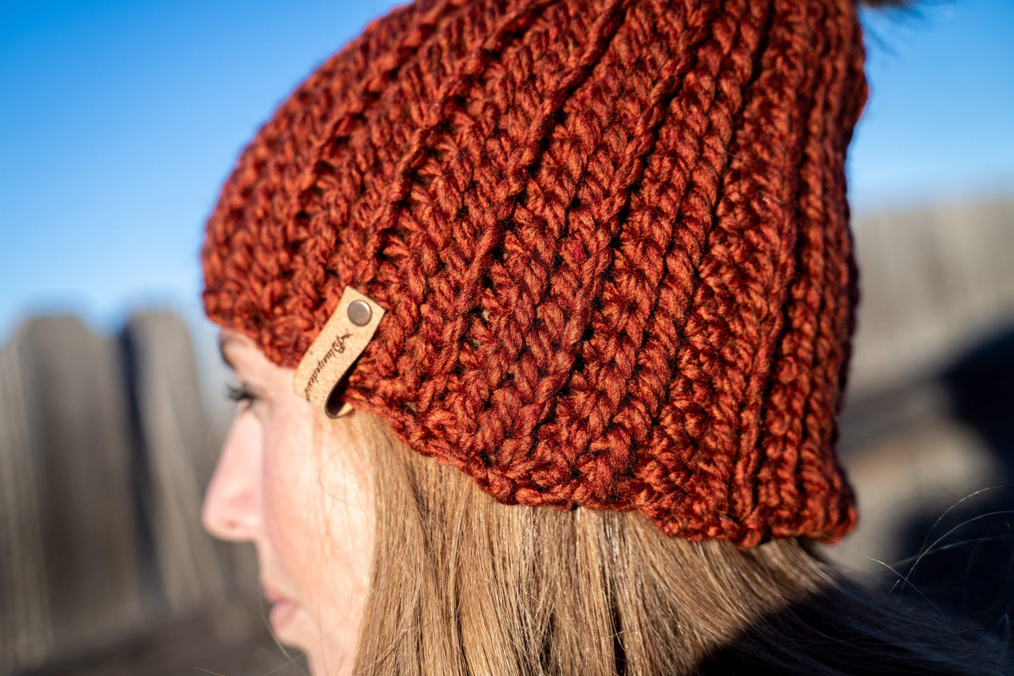 Chunky Knit-Look Beanie