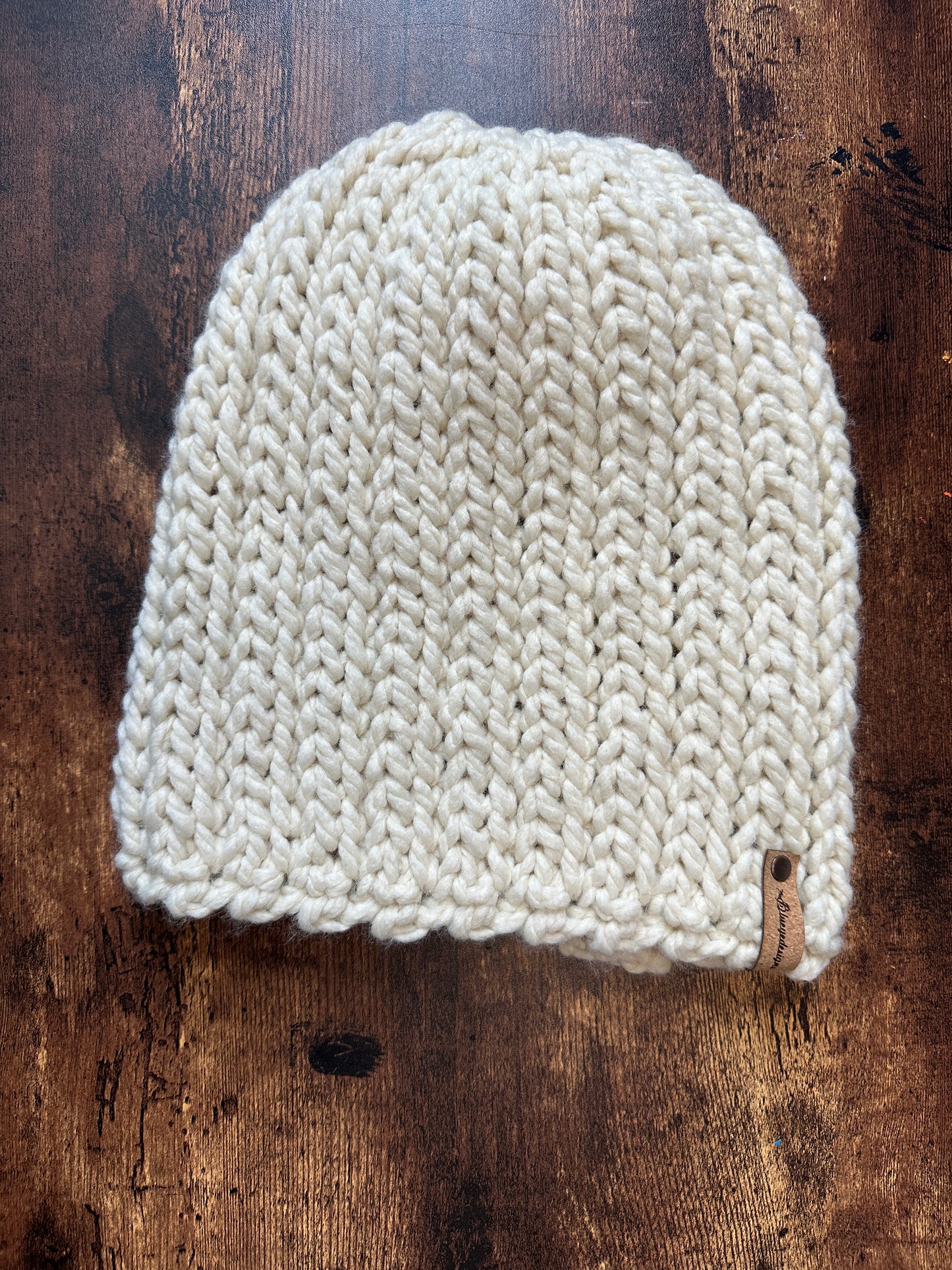 Chunky Knit-Look Beanie