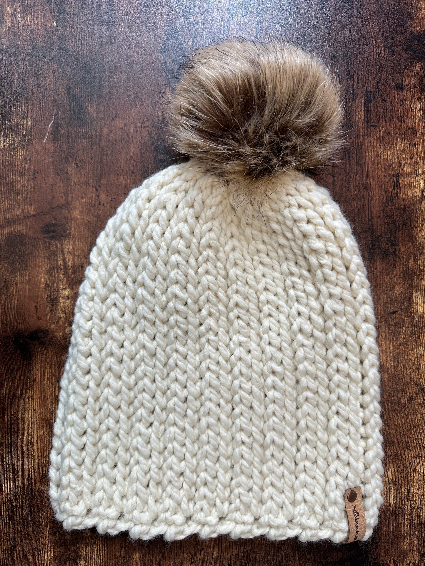 Chunky Knit-Look Beanie