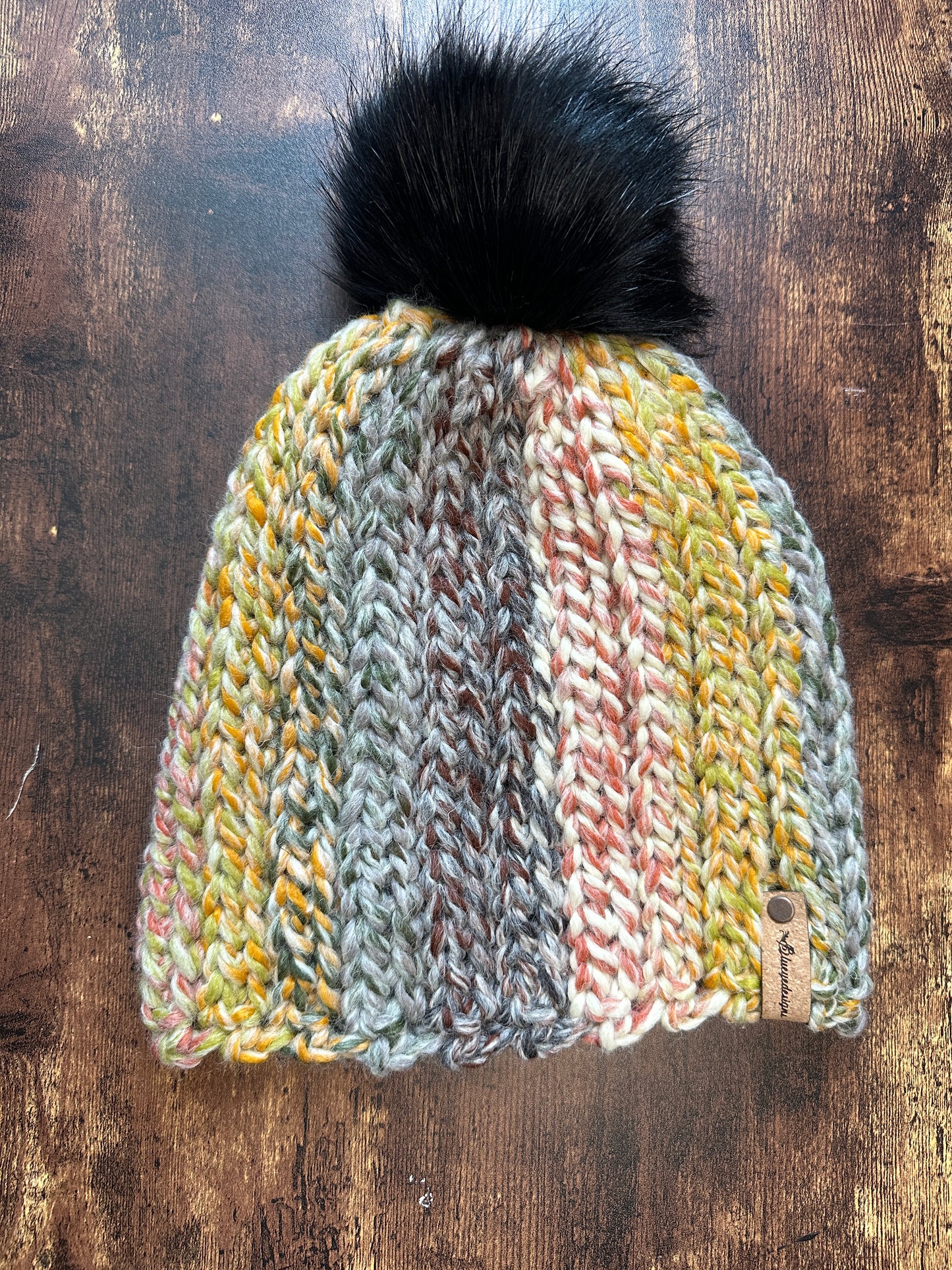 Chunky Knit-Look Beanie