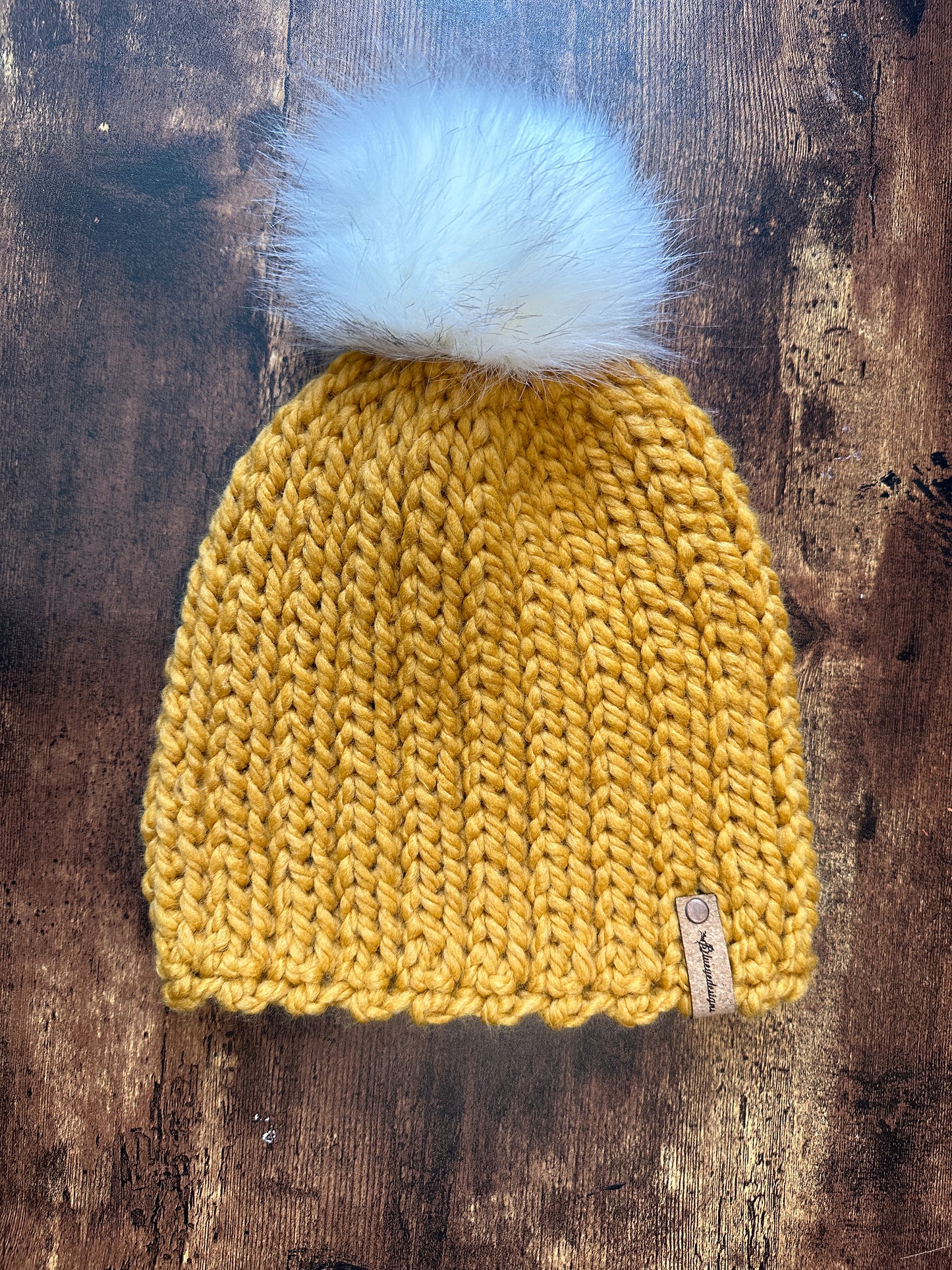 Chunky Knit-Look Beanie
