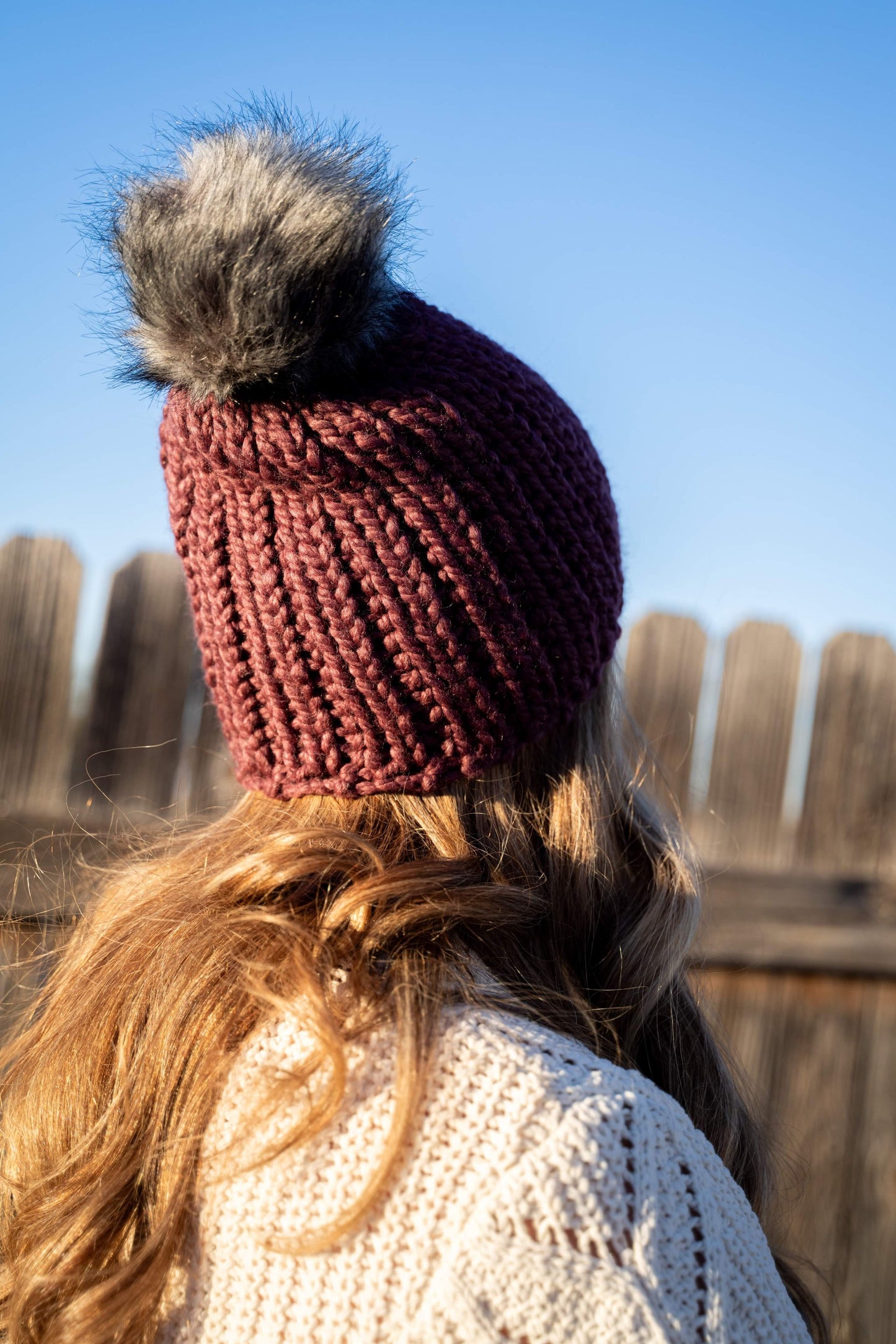 Chunky Knit-Look Beanie