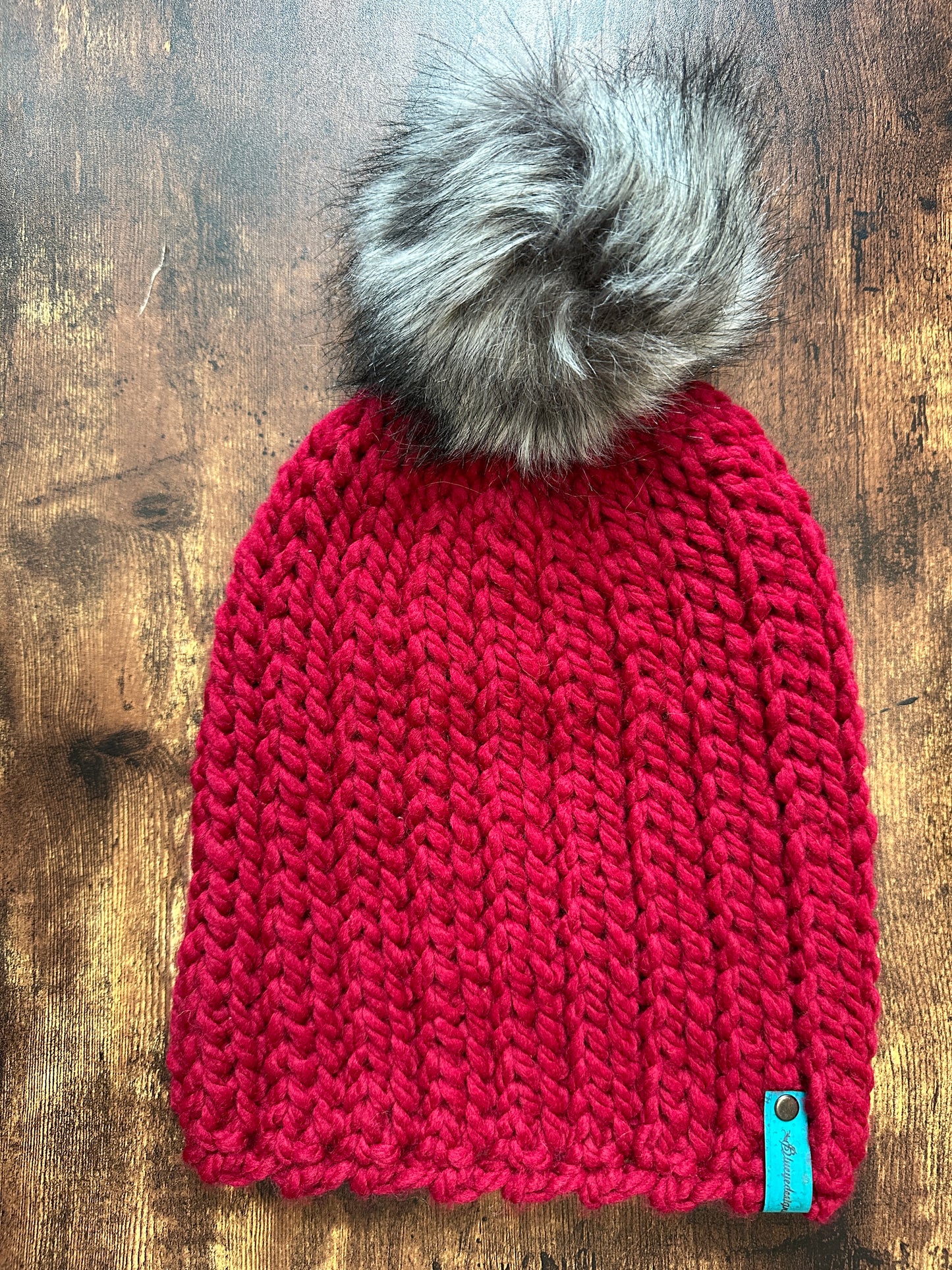 Chunky Knit-Look Beanie