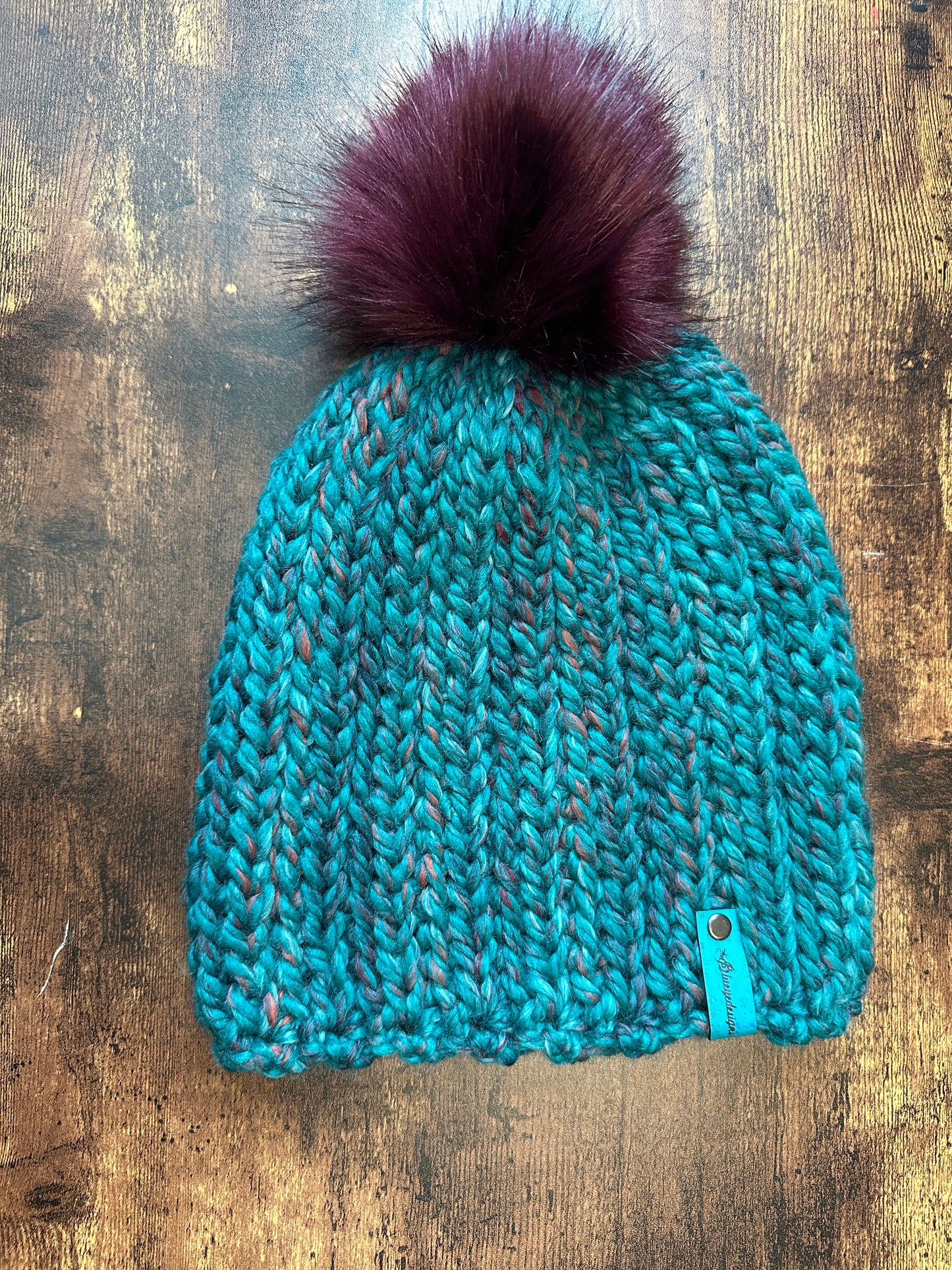 Chunky Knit-Look Beanie