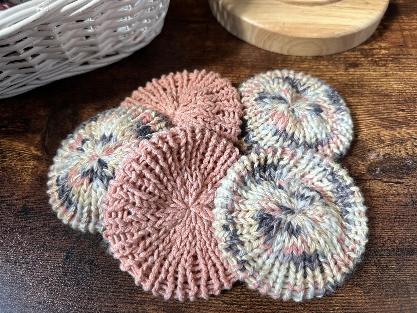 Knit Face Scrubbies (Pack of 5)