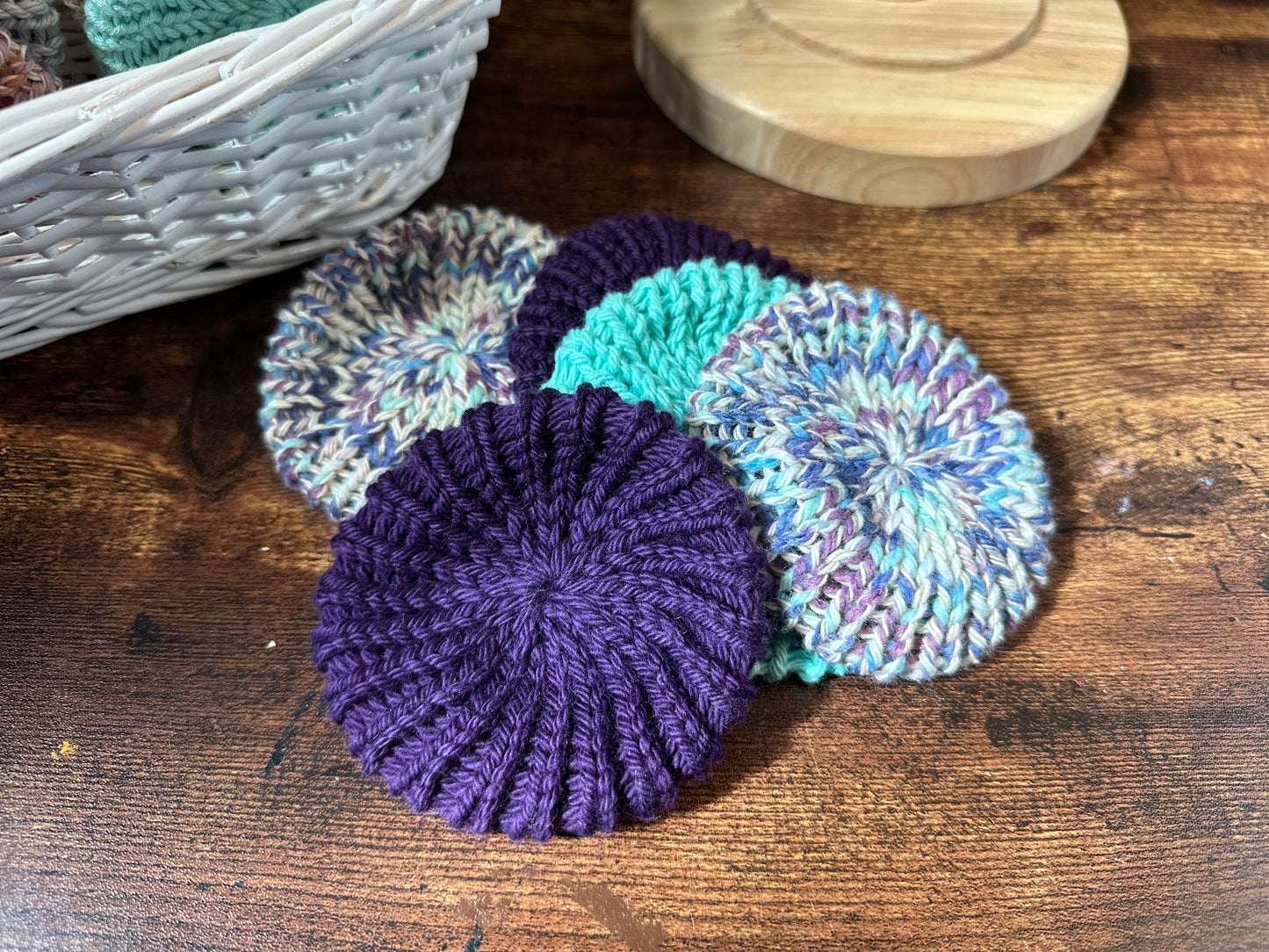Knit Face Scrubbies (Pack of 5)
