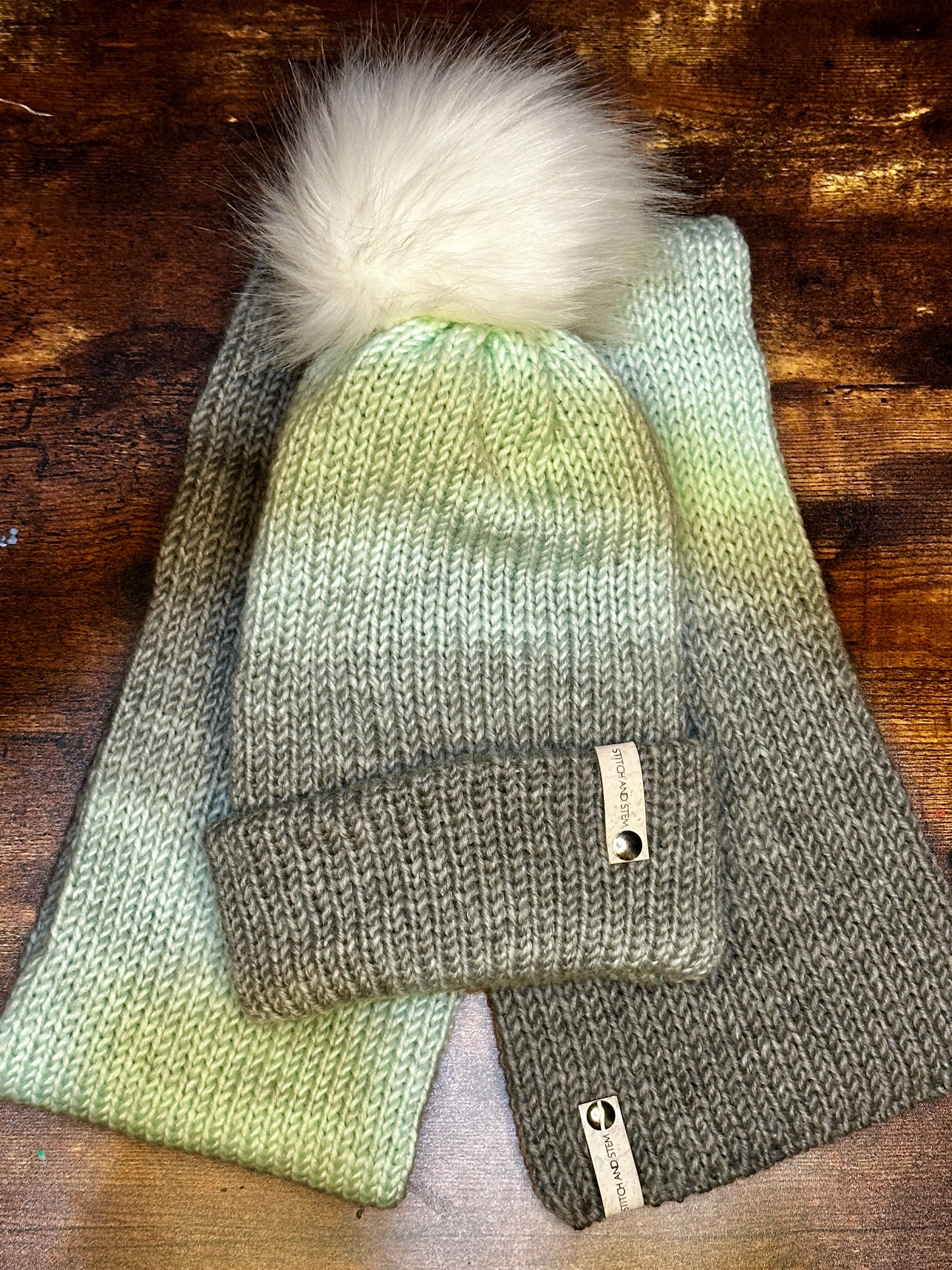 Sophia Knitted Scarf & Beanie Set