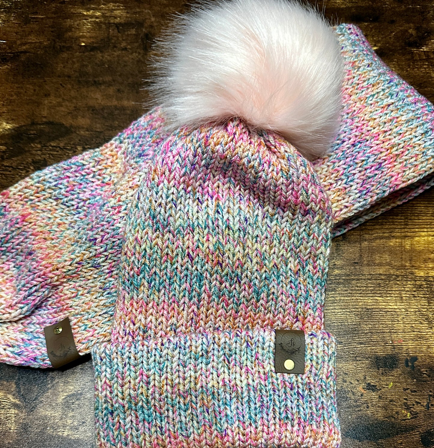 Sophia Knitted Scarf & Beanie Set