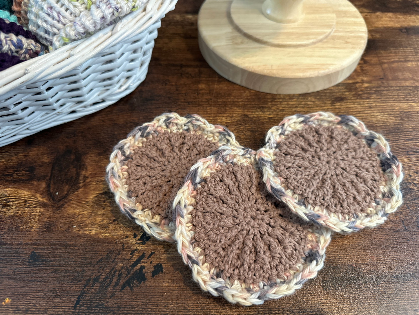 Hemp & Cotton Face Scrubbies (Pack of 3)